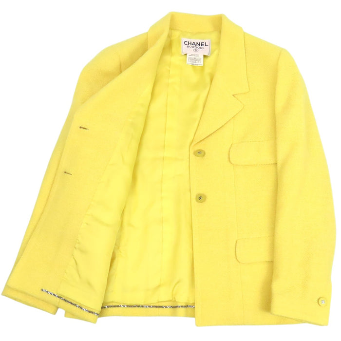 CHANEL  
98C COCO CC Coco Button Wool  
Coco Mark Vintage Tweed Jacket