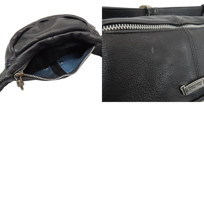 CHROME HEARTS 
CH SNAT PACK ダガージップ スクロールラベル スターリングシルバー 
プレーン スナット パック ボディ バッグ