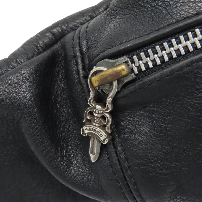 CHROME HEARTS  
CH SNAT PACK Dagger Zip Scroll Label Sterling Silver  
Plain Snat Pack Body Bag