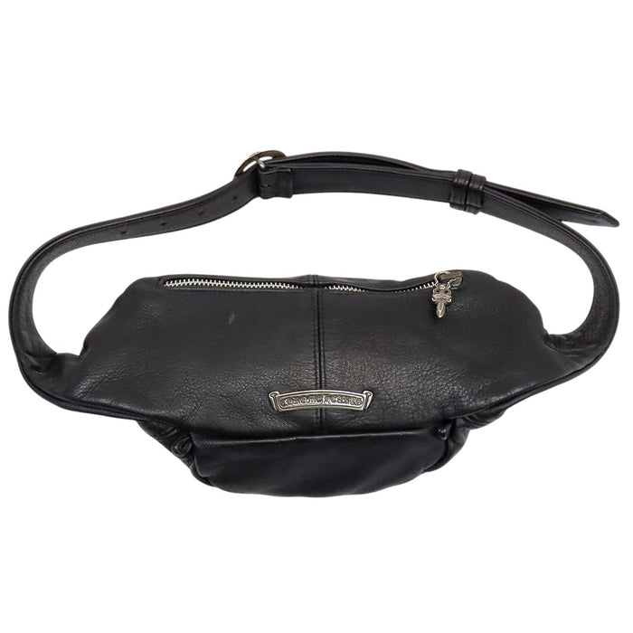 CHROME HEARTS 
CH SNAT PACK ダガージップ スクロールラベル スターリングシルバー 
プレーン スナット パック ボディ バッグ