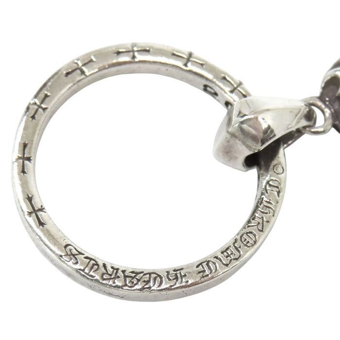 CHROME HEARTS EWLP Ring Charm Silver 2002 Engraved NTFL Heart Eyewear Loop Necklace