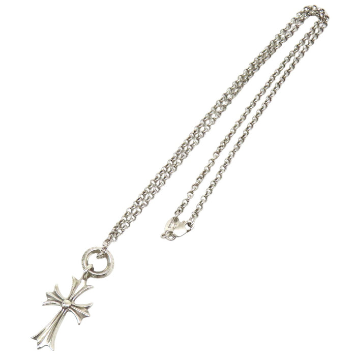 CHROME HEARTS 
シルバー 18インチ 
タイニー CHクロス チャーム ロールチェーン ネックレス