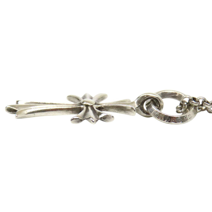 CHROME HEARTS 
シルバー 18インチ 
タイニー CHクロス チャーム ロールチェーン ネックレス