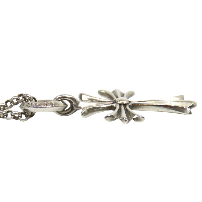 CHROME HEARTS 
シルバー 18インチ 
タイニー CHクロス チャーム ロールチェーン ネックレス
