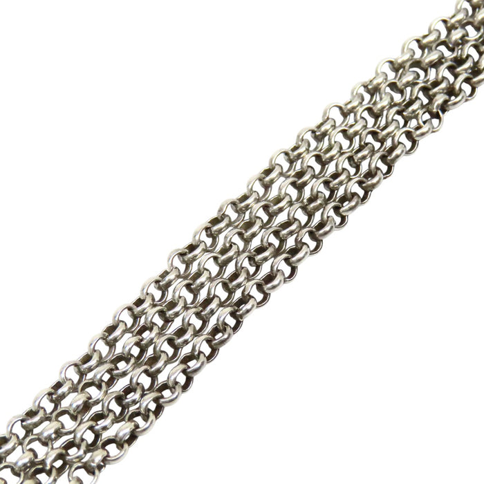 CHROME HEARTS 
シルバー 18インチ 
タイニー CHクロス チャーム ロールチェーン ネックレス