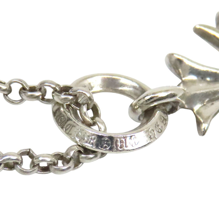 CHROME HEARTS 
シルバー 18インチ 
タイニー CHクロス チャーム ロールチェーン ネックレス
