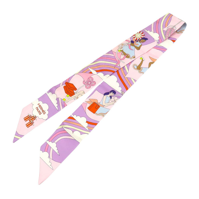 HERMES 
シルク 
ツイリー CARRES VOLANTS 空飛ぶカレ スカーフ