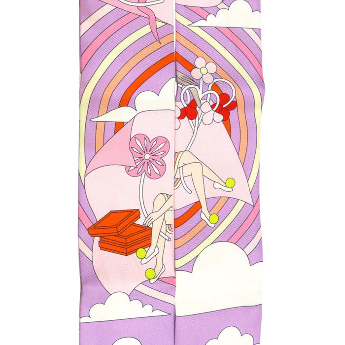 HERMES
Silk
Twilly CARRES VOLANTS Flying Squares Scarf