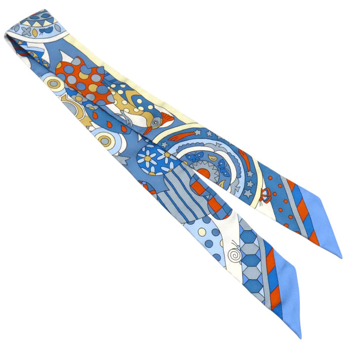 HERMES 
シルク 
ツイリー 森のささやき スカーフ 
Les Murmures de la Foret