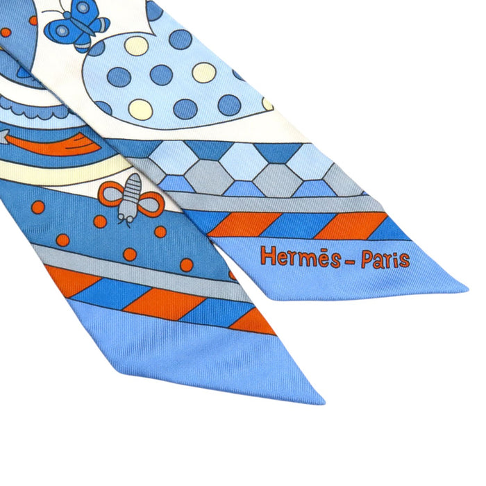 HERMES 
シルク 
ツイリー 森のささやき スカーフ 
Les Murmures de la Foret