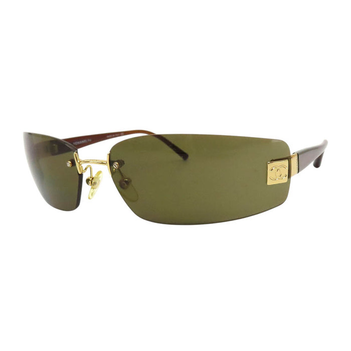 CHANEL CC COCO Logo C.139/73 Coco Mark Rimless Sunglasses