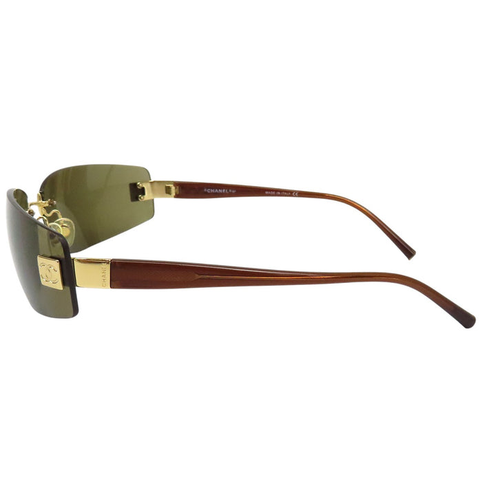 CHANEL CC COCO Logo C.139/73 Coco Mark Rimless Sunglasses