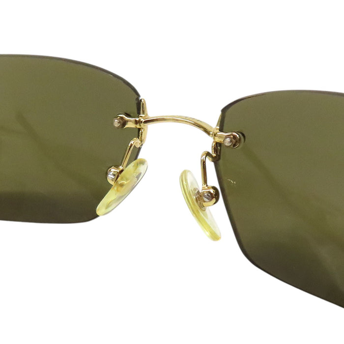 CHANEL CC COCO Logo C.139/73 Coco Mark Rimless Sunglasses