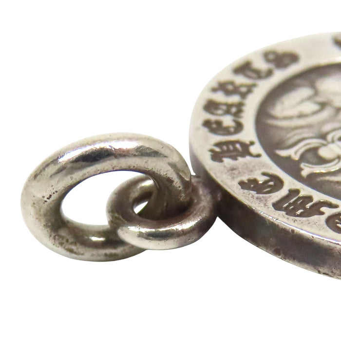 CHROME HEARTS 
CH Plus 2003 Engraved Silver 
Angel Medal Charm V1