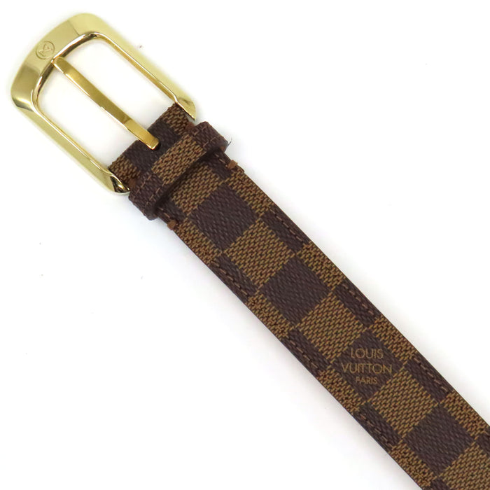 LOUIS VUITTON 
エリプス LV ロゴ レザー ゴールドカラーメタル 
ダミエ エリプス ベルト