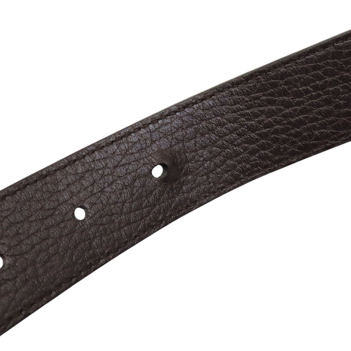 GUCCI
Leather Silver-tone hardware
Double G Reversible Belt