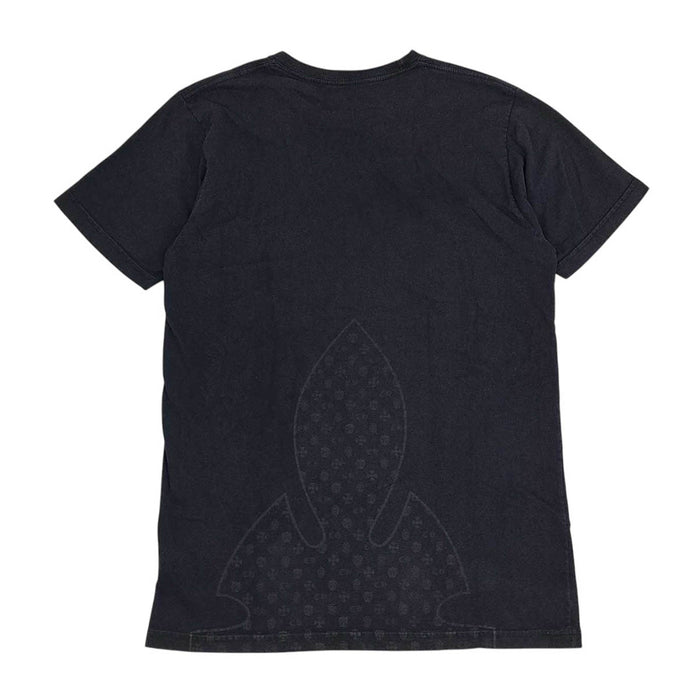 CHROME HEARTS 
FLEURKNEE Tee CH スクロールラベル ロゴ コットン クルーネック 
フレアニー プリント Tシャツ