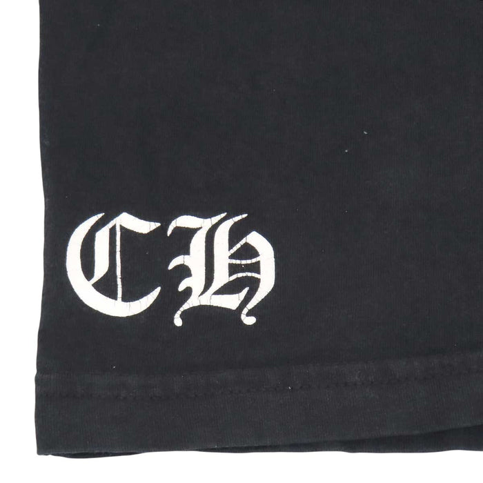 CHROME HEARTS 
FLEURKNEE Tee CH スクロールラベル ロゴ コットン クルーネック 
フレアニー プリント Tシャツ