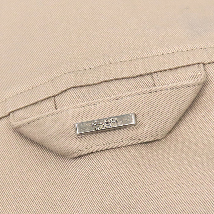 LOUIS VUITTON 
LV ロゴボタン チノ コットン 
モノグラム フロックカジュアル コットン オーバーシャツ