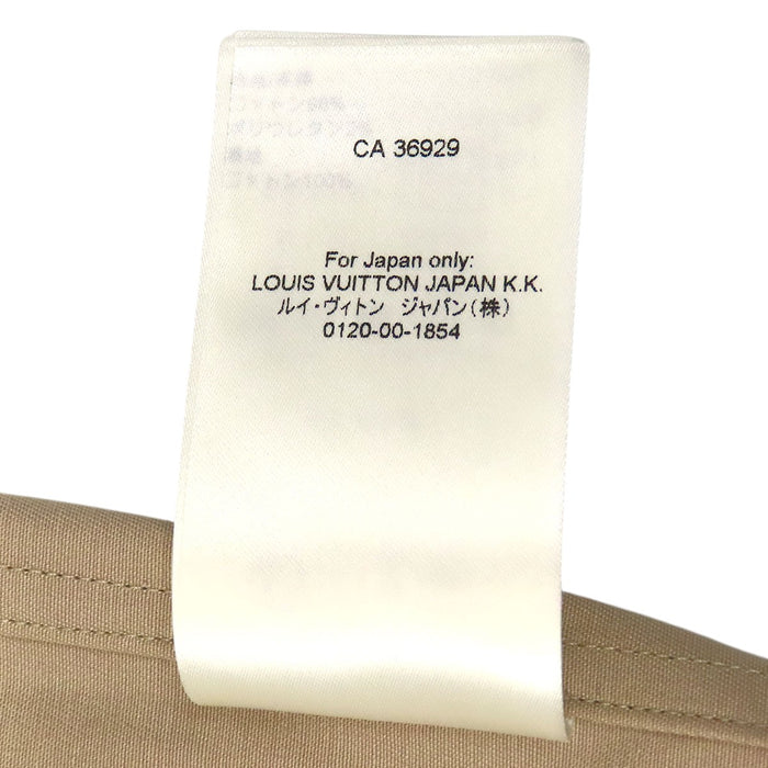 LOUIS VUITTON 
LV ロゴボタン チノ コットン 
モノグラム フロックカジュアル コットン オーバーシャツ