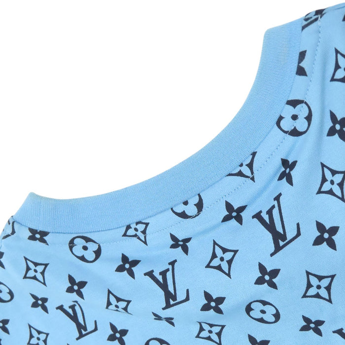 LOUIS VUITTON 
LV コットン クルーネック 
ミックス モノグラム チェーン付 Tシャツ