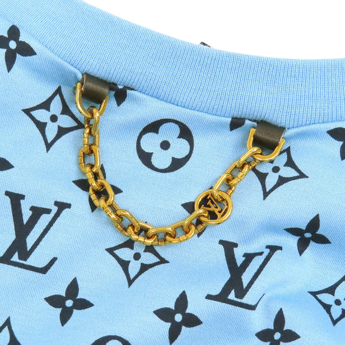 LOUIS VUITTON 
LV コットン クルーネック 
ミックス モノグラム チェーン付 Tシャツ