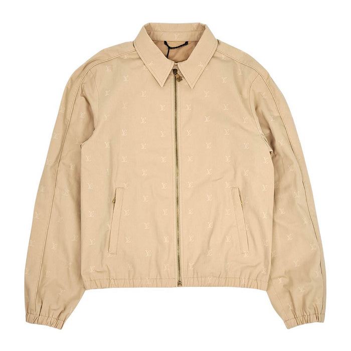 LOUIS VUITTON 
24AW コットン チノ 
LV ロゴ ジャカード ジップアップ ブルゾン