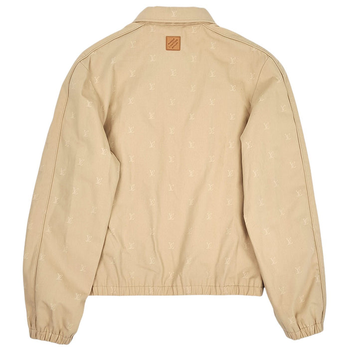 LOUIS VUITTON 
24AW コットン チノ 
LV ロゴ ジャカード ジップアップ ブルゾン