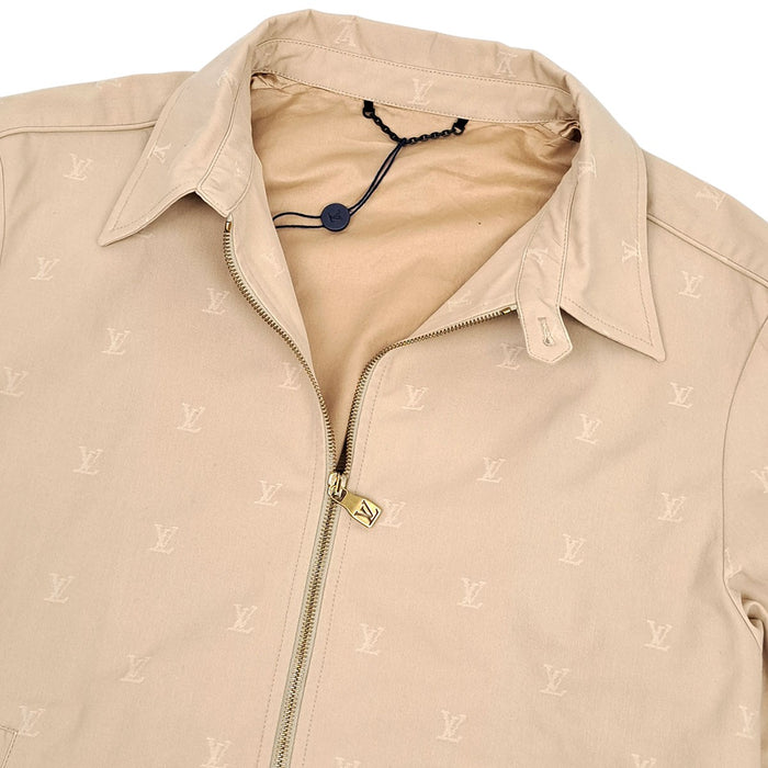 LOUIS VUITTON 
24AW コットン チノ 
LV ロゴ ジャカード ジップアップ ブルゾン