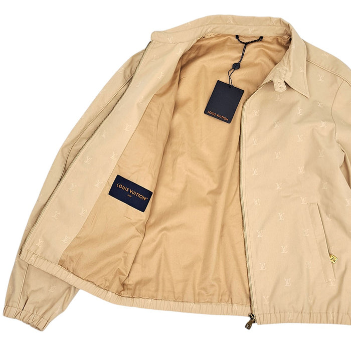 LOUIS VUITTON 
24AW コットン チノ 
LV ロゴ ジャカード ジップアップ ブルゾン
