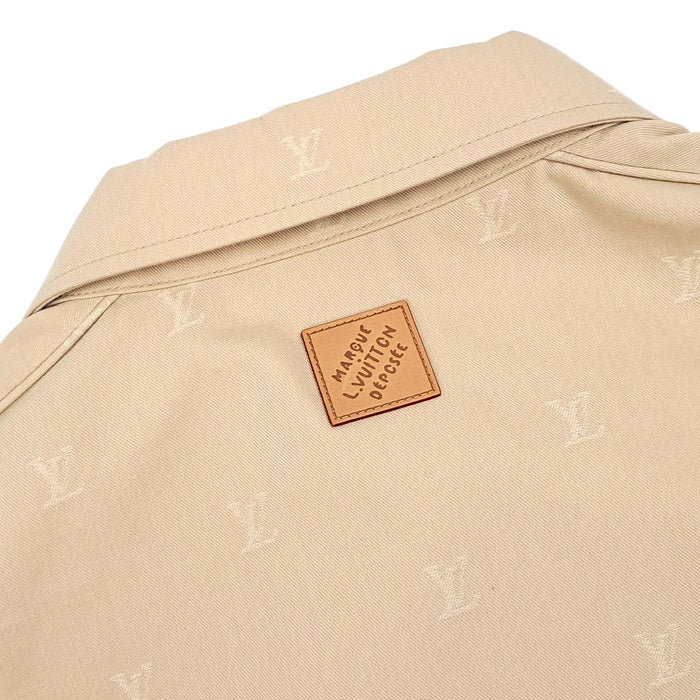LOUIS VUITTON 
24AW コットン チノ 
LV ロゴ ジャカード ジップアップ ブルゾン