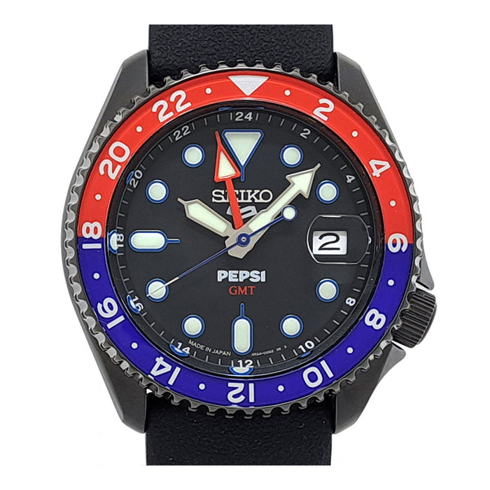 SEIKO 
5 Sports Pepsi 
Avec boîte et carte de garantie