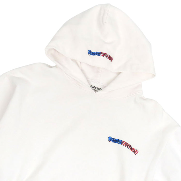 CHROME HEARTS  
Matty Boy Collaboration CH Scroll Label Stars and Stripes Sweatshirt  
MATTY BOY AMERICA HOODIE Hoodie