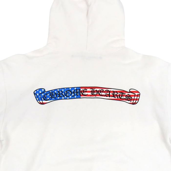 CHROME HEARTS  
Matty Boy Collaboration CH Scroll Label Stars and Stripes Sweatshirt  
MATTY BOY AMERICA HOODIE Hoodie