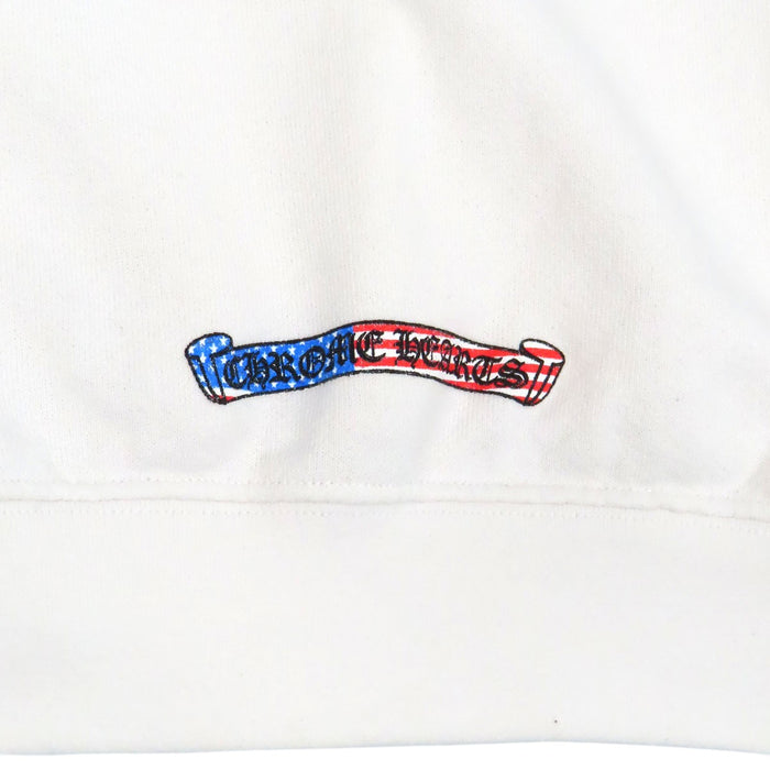 CHROME HEARTS  
Matty Boy Collaboration CH Scroll Label Stars and Stripes Sweatshirt  
MATTY BOY AMERICA HOODIE Hoodie