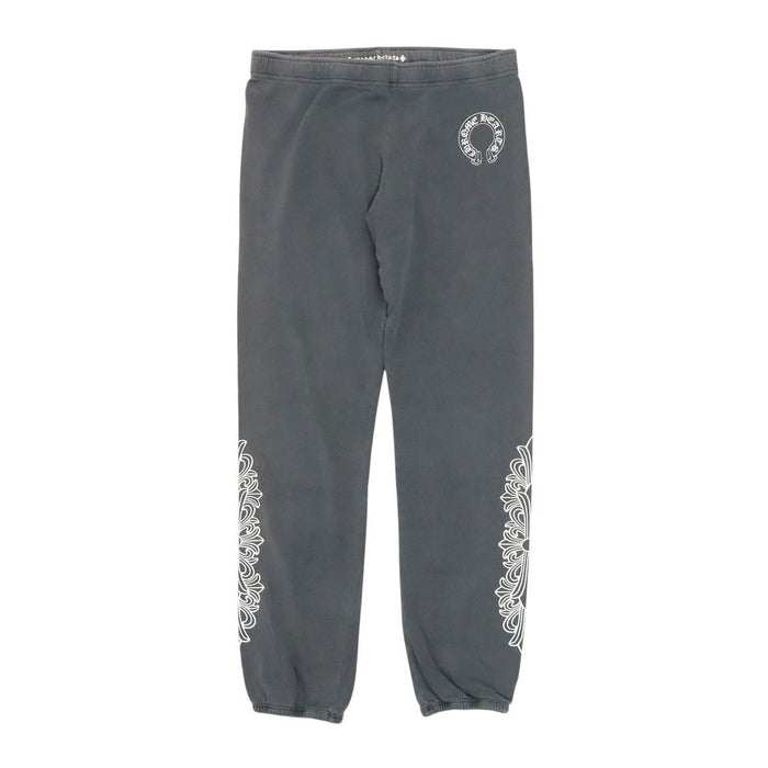 CHROME HEARTS 
CH スクロールラベル コットン 
フローラルクロス ホースシュー スウェットパンツ