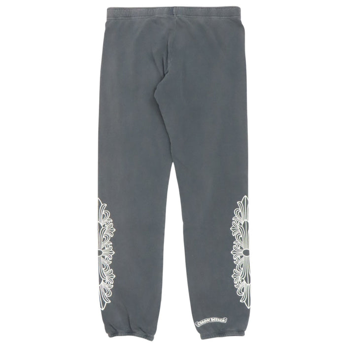 CHROME HEARTS 
CH スクロールラベル コットン 
フローラルクロス ホースシュー スウェットパンツ