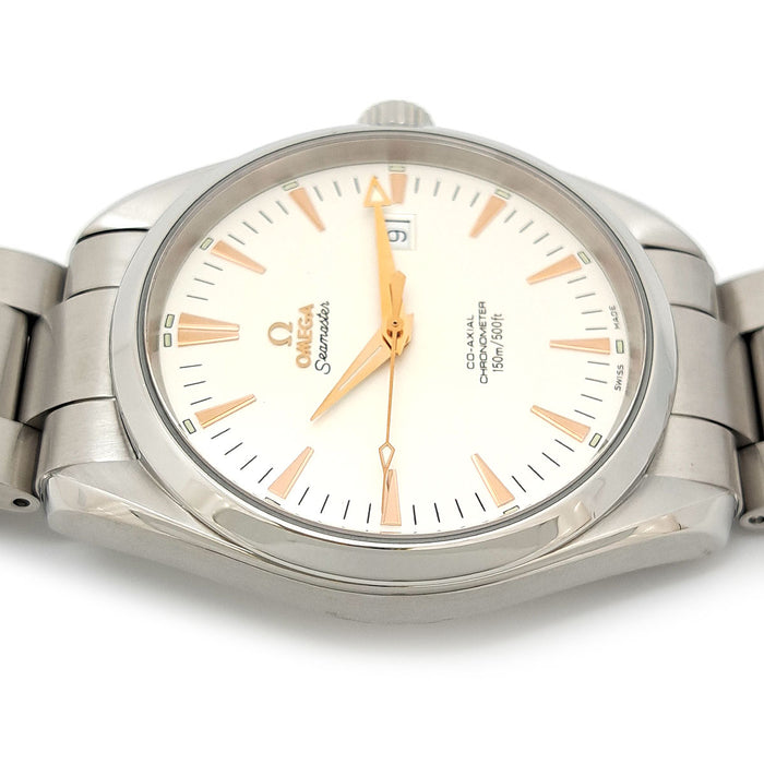 OMEGA 
Seamaster Aqua Terra Co-Axial 
Includes box and warranty card