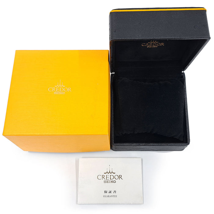 SEIKO 
Credor Signo 
With box and warranty card
