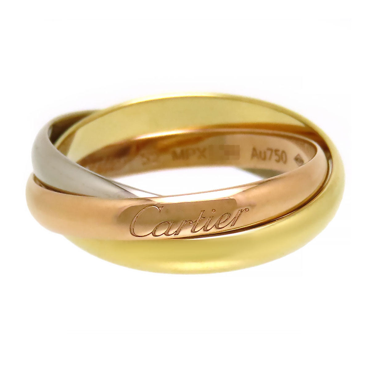 Cartier トリニティ リング 750WG/CE #60 CARTIER トリニティ リング 