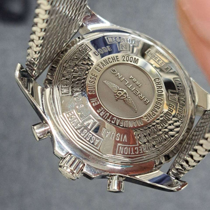 【WHOLESALES】
BREITLING
A23360
Box (outer box has deterioration), Guarantee, Chronometer Certificate