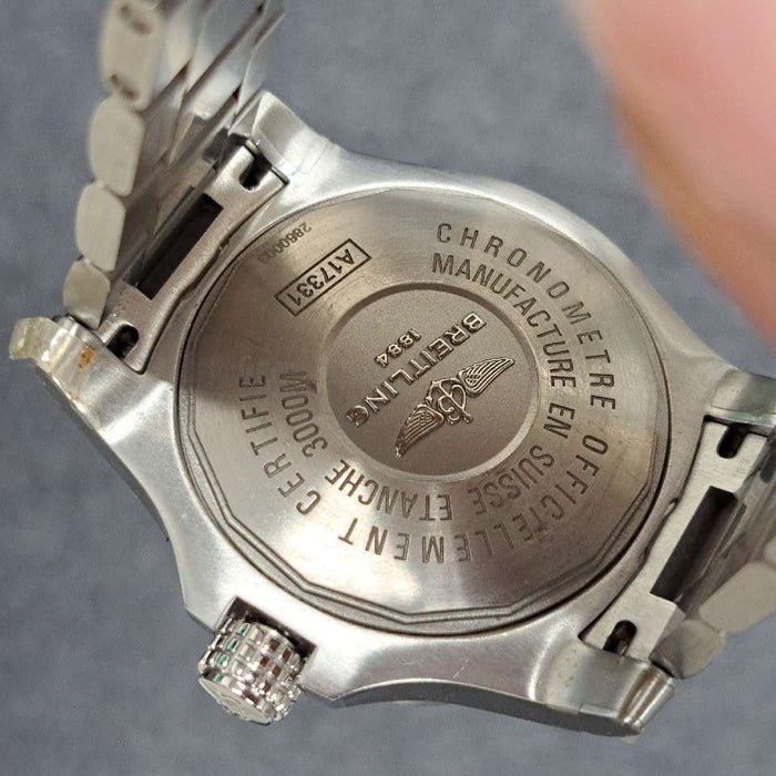 【WHOLESALES】
BREITLING 
A17331 
外箱　ギャランティ(液晶滲みあり)　クロノメーター証　ケース