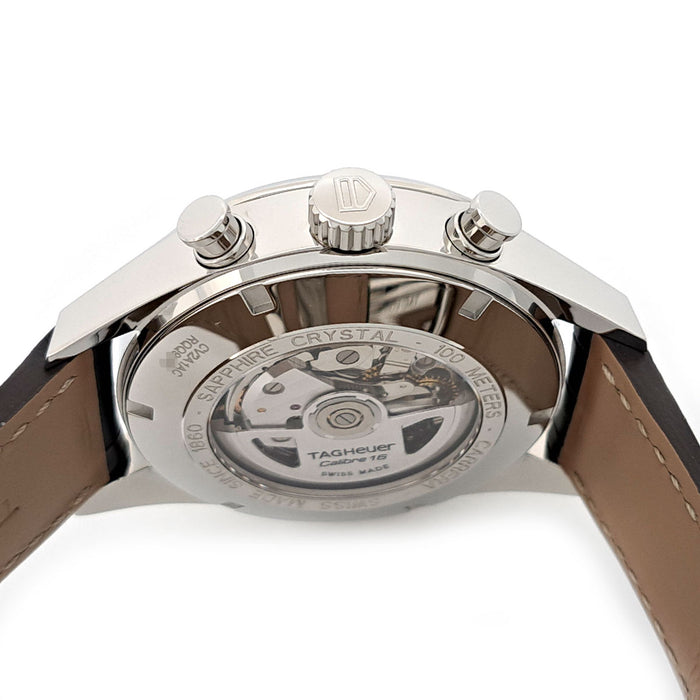 TAG HEUER 
Carrera Calibre 16 chronographe 
Avec boîte et papiers