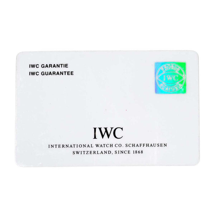 IWC 
Portugieser Chronographe 
Avec certificat