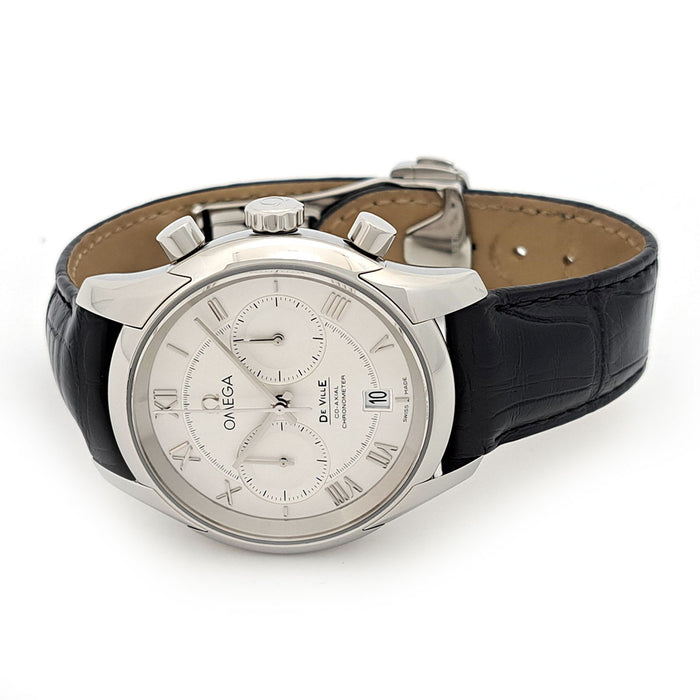 OMEGA 
De Ville Co-Axial Chronographe 
Avec boîte et carte de garantie