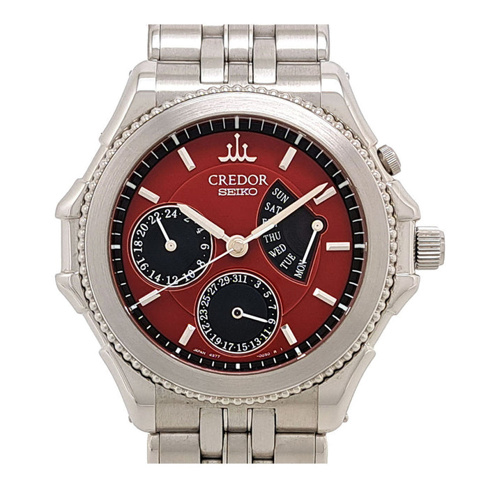 SEIKO 
クレドール パシフィーク デイデイト レッドダイヤル