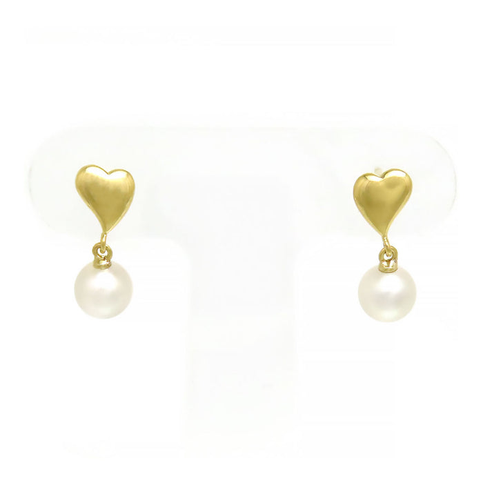 MIKIMOTO 
アコヤ パール ハート ピアス