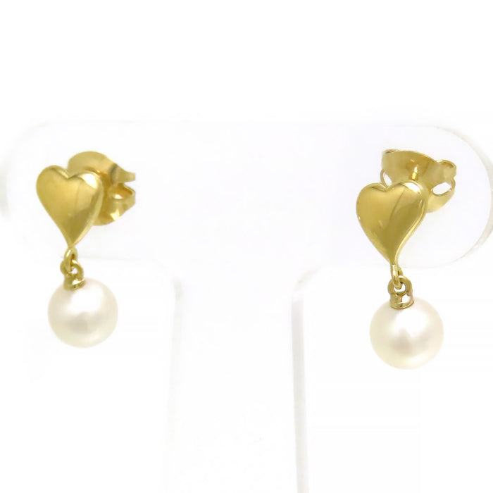 MIKIMOTO 
アコヤ パール ハート ピアス