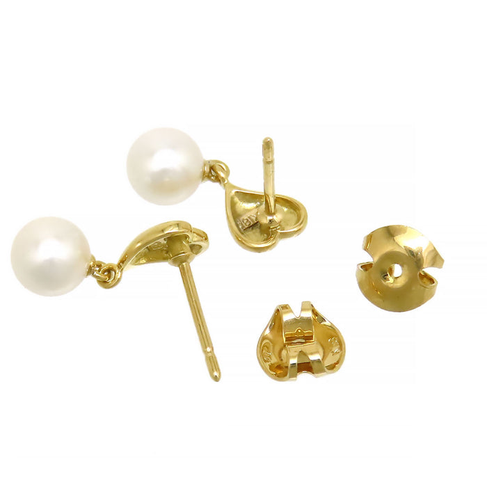MIKIMOTO 
アコヤ パール ハート ピアス