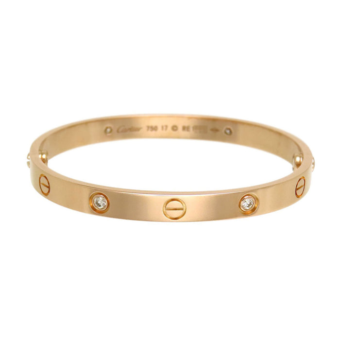 CARTIER 
ラブ ブレスレット ハーフ ダイヤモンド
